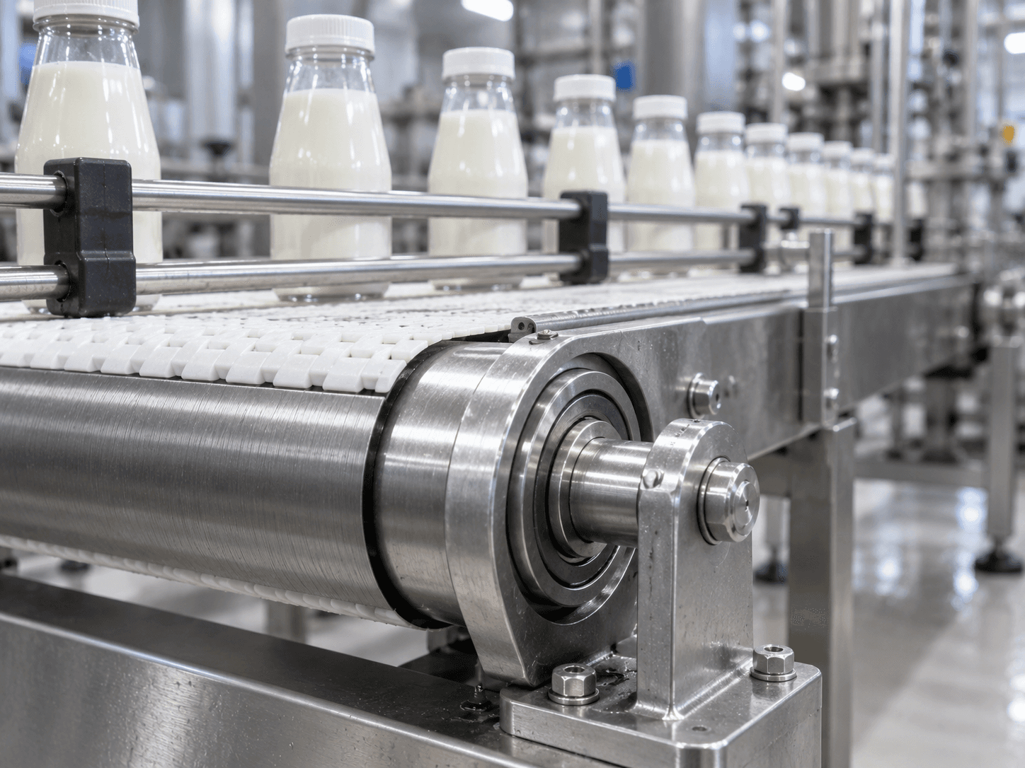 Washdown-style stainless conveyor equipment