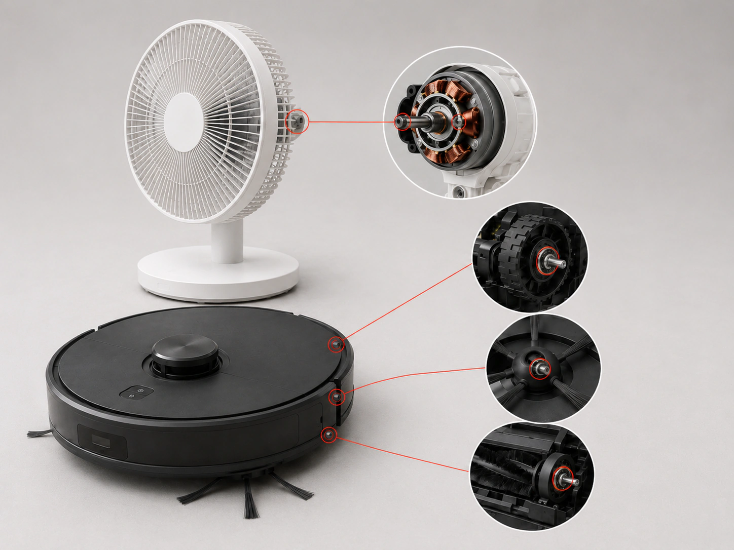 Appliance motor for 6200 Series bearing application
