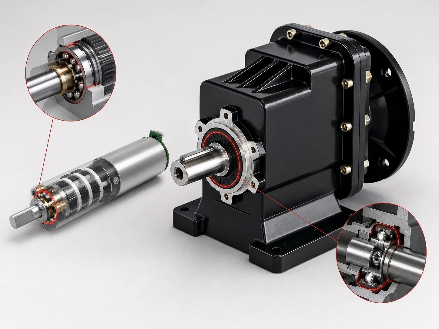 Compact gearbox assembly