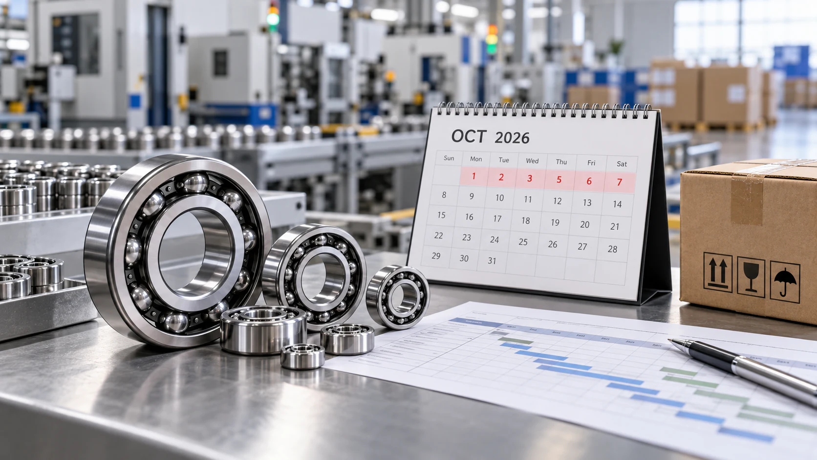 Bearings and production schedule for China National Day Holiday 2026