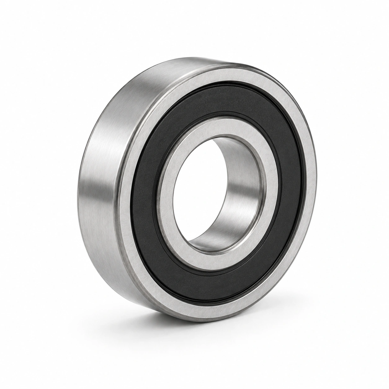 Rubber-sealed deep groove ball bearing as a 2RS closure construction reference