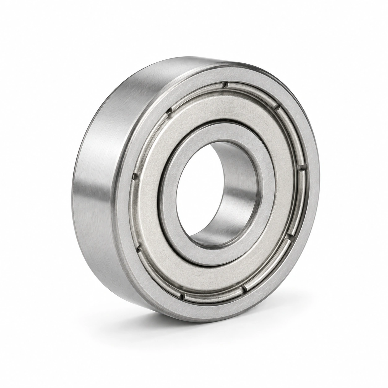 Metal-shielded deep groove ball bearing as a ZZ closure construction reference